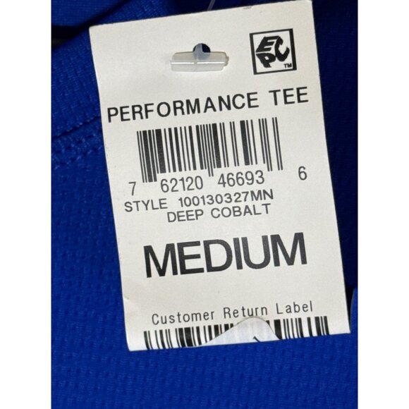 ID Ideology Men's Birdseye Training T-Shirt, Deep Cobalt, Size M, NWT - Picture 3 of 4